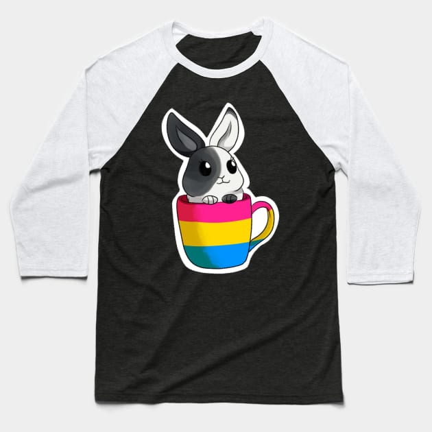 pansexual bunny Baseball T-Shirt by gaypompeii